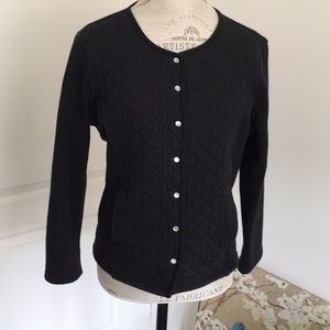 Laura Scott Petite Snap Close Sweatshirt Jacket